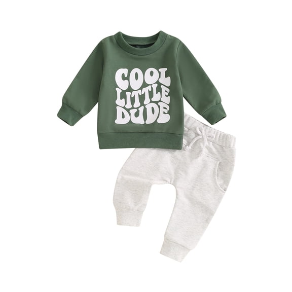 Gerichy Toddler Baby Boy Clothes Fall Winter Outfit Patchwork Long Sleeve Sweatshirt Tops Stretch Pants Playwear Set Baby Boy Clothes Long Sleeve Sweatshirt Toddler Boy Fall Winter Party Pants Set