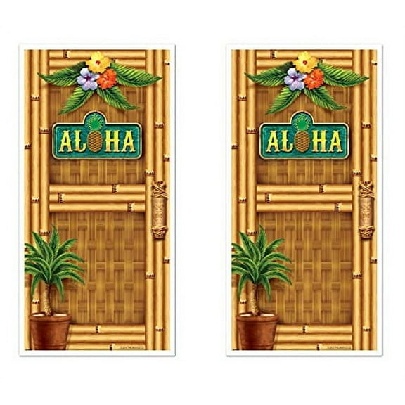 Beistle , 2 Piece Aloha Door Covers, 30 x 5