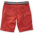 thumbnail image 2 of Aeropostale Shorts chinos casuales con cinturón de longitud clásica para hombre, rojo, 28 Aeropostale chino, 2 of 2