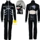 thumbnail image 5 of Anime Tokyo Ghoul Cosplay Kaneki Ken Cosplay Disfraces Uniforme Máscaras Sudadera con capucha Chaqueta Pantalones cortos Conjunto completo Trajes Peluca Hombres, 5 of 5