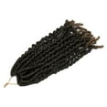 thumbnail image 2 of 10 inch Spring Twist Braiding Hair Spring Twists Bomb Twist Hair Synthetic Black Color Fluffy Twist Crochet Braids Low Temperature Spring Twist Crochet Hair for Women Hair Extension, 2 of 6