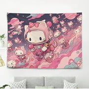 Hello Kitty Gift Wall Hanging Backdrop for Room Bedroom Girls Fans Background Banner Party Birthday Supplies Decor Hello Kitty