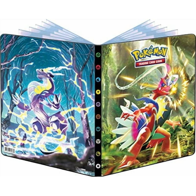 pokemon sword and shield card binder Scarlet and Violet Koraidon and Miraidon 9-Pocket Portfolio for Pokémon