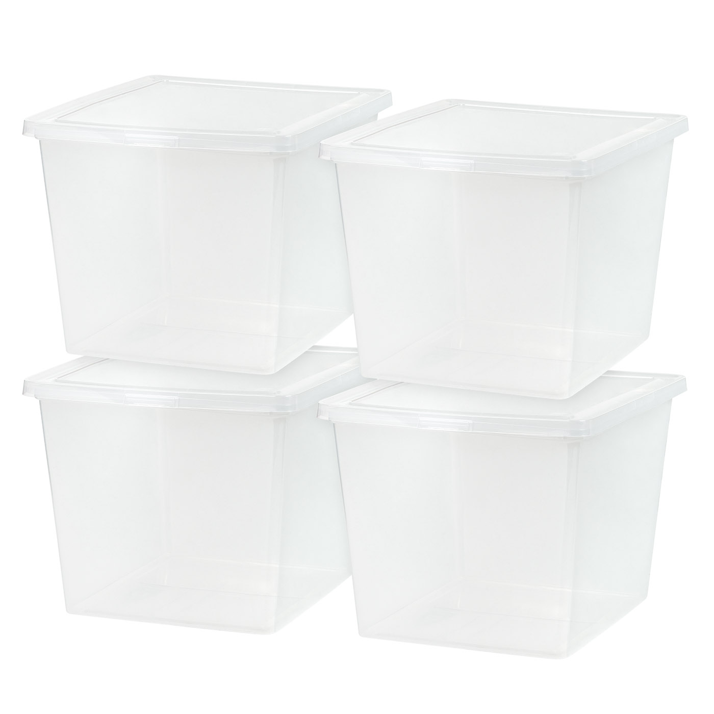 IRIS USA 36 Quart Plastic Storage Bin Tote Organizing Container with