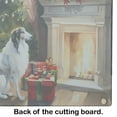 thumbnail image 5 of Carolines Treasures DAC2617LCB 12 x 15 x 0.2 in. Borzoi Cozy Christmas Glass Cutting Board - Large, 5 of 5