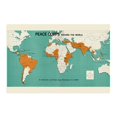 thumbnail image 7 of 1966 Map of Peace Corps Around the World - Vintage Map of Peace Corps Wall Art - Vintage Peace Corps Poster - Vintage World Map, 7 of 7
