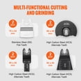 thumbnail image 3 of KFFKFF 30-Piece Set for Oscillating Tools, Quick Release Compatible, Features 8 Types for Slicing Through Wood, Metal, Plastic, Suitable for Dewalt, Bosch, Milwaukee, Hitachi, Chicago, Craftsman, 3 of 9