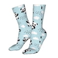 thumbnail image 5 of Xecao Cute Panda Bear Print Fashion No Heel Casual Crew Socks Cushioned Breathable for Men Women - Moisture wicking,Not easy to fade Suitable for daily, 5 of 7