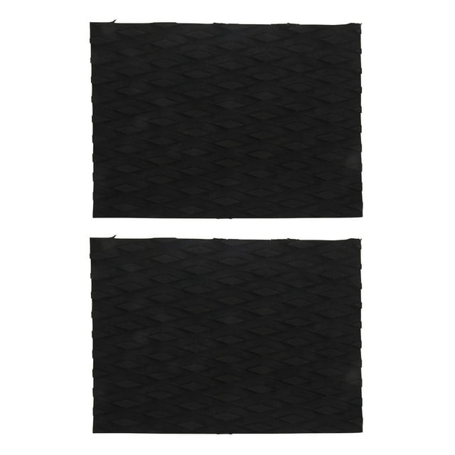Estera de Cubierta de Tabla de Surf de 2 Pieza Kayak Antideslizante Estera de Traction de Eva para Tablas de Surf, Kayaks, Accesorios para Motos de Agua - Negro