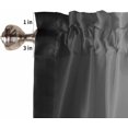 thumbnail image 5 of Kitchen Curtains Set, Black Ombre Kitchen Curtains and Valances Set, Farmhouse Black Gradient Aesthetics Rod Pocket Tier Curtains 24 Inch Length for Cafe/Bedroom Windows, 5 of 6