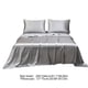 thumbnail image 3 of Juego de Sábanas de Seda Satinada Mate Suave, Tamaño Matrimonial, 3 Piezas con Fundas de Almohada, Microfibra de Poliéster, Azul, Negro, Rojo, Verde, Beige, Gris, Rosa, Morado, 3 of 6