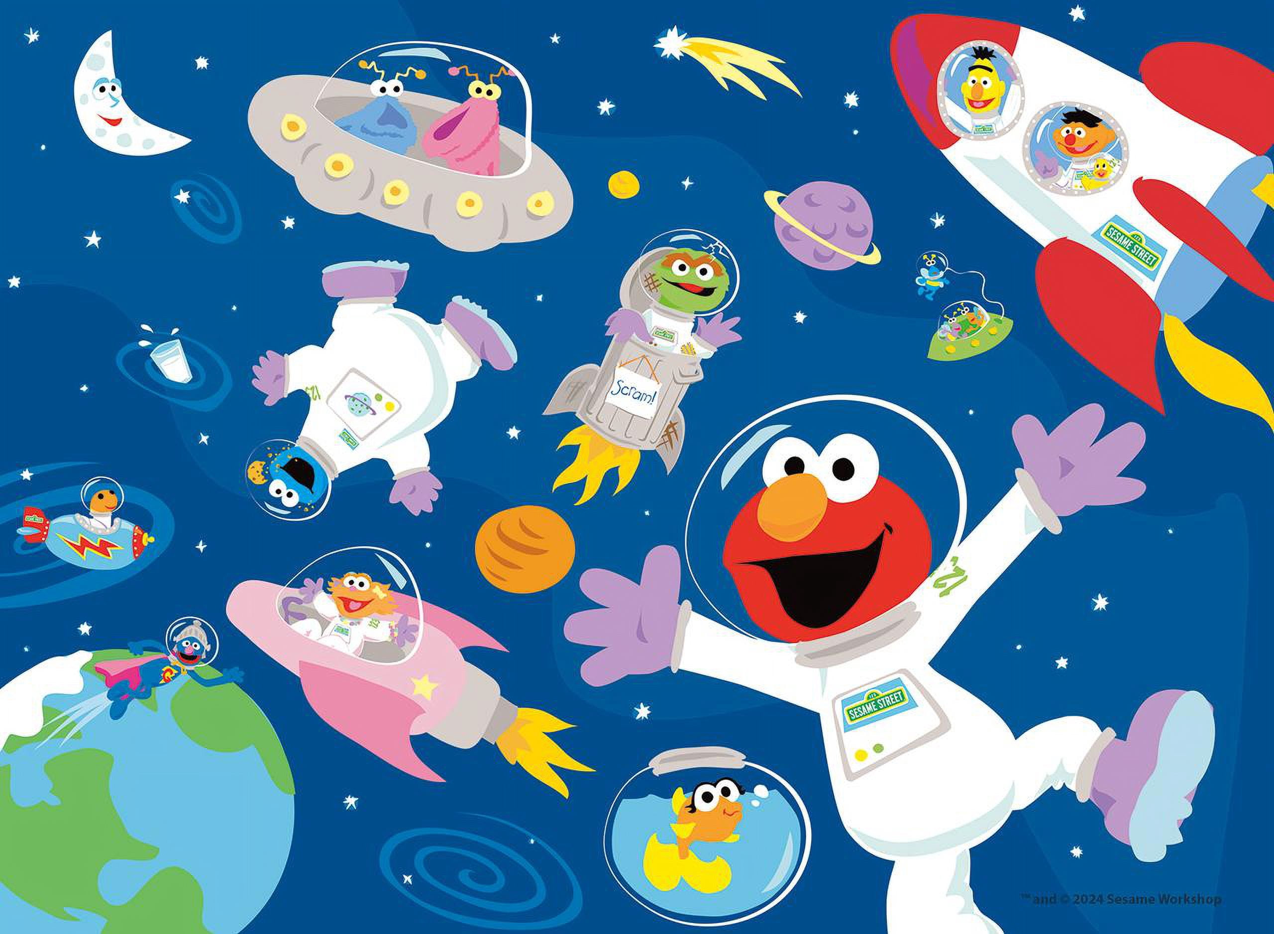 Buffalo Games 100-Piece Sesame Street in Space Interlocking Jigsaw Puzzle for Children Ages 6+