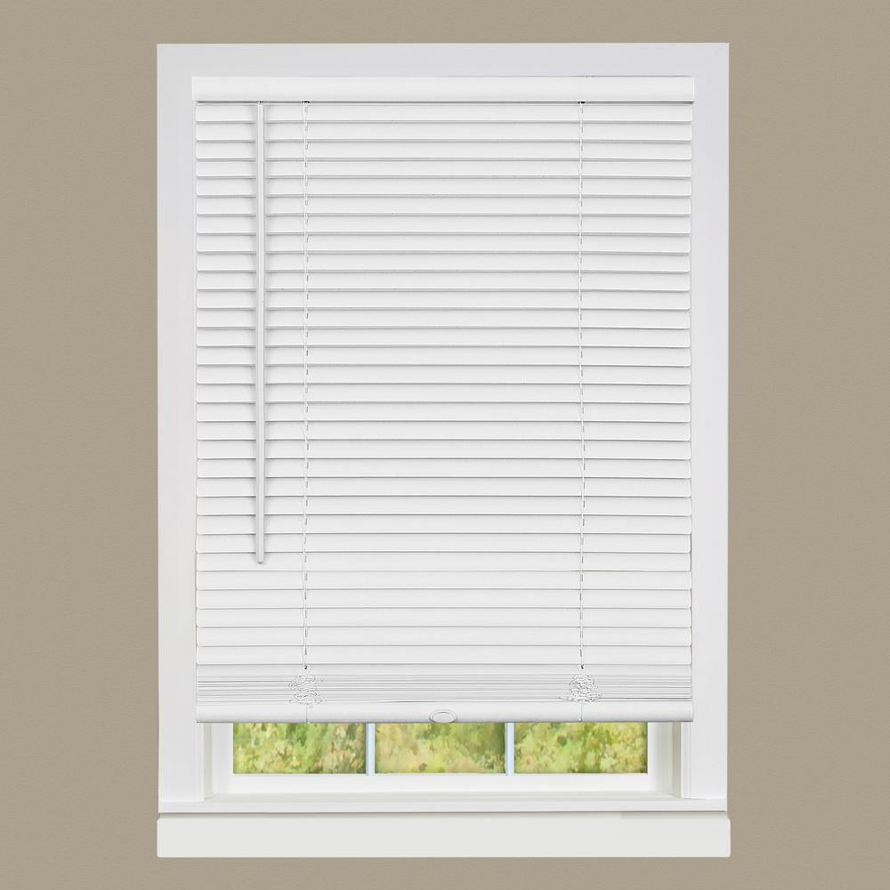 Mini Window Blinds 2" Inch Faux Wood Grain Plantation Blind White Maple Mahogany 