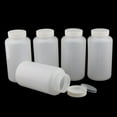 thumbnail image 2 of LOVIVER 5 Pieces Transparent Plastic Measuring Bottle Wide Neck Bottle Reagent Bottle, 2 of 8