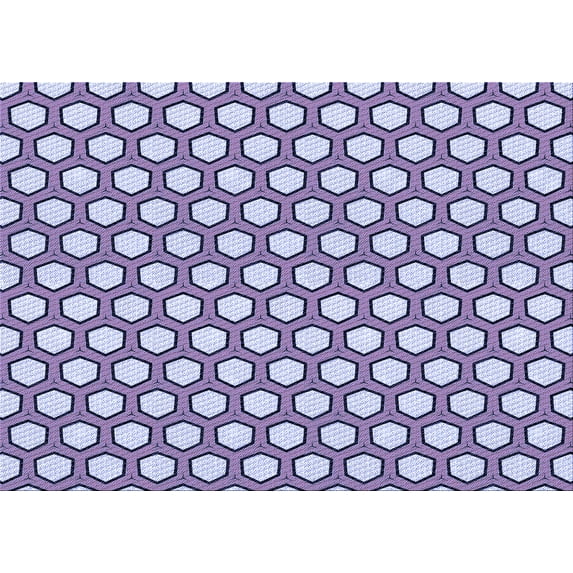Ahgly Company Machine Washable Indoor Rectangle Transitional Bright Grape Purple Area Rugs, 7' x 9'