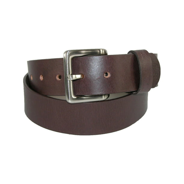 Toneka - Men's Leather Bridle Belt with Removable Buckle - Walmart.com ...