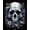 White, Pattern 1, variant on ODIKA 5' x 7' Machine Washable Non-Slip Area Rug, Gothic Skull High Traffic Rug, Black, 19239
