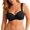 1-Black, variant on Women's Plus Size Full Coverage Push up Bras Adjustable Shoulder Straps Lightly Padded Bralettes Elegant Lace Front and U-Back Breathable Comfort Everyday T-Shirt Bra 1-Black 75G