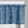 thumbnail image 5 of Ambesonne East Valance & Curtain, Zentangle Exotic, 55"x30", Pale Blue Navy Blue, 5 of 6