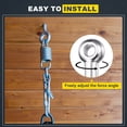 thumbnail image 4 of Uxcell Machine Shoulder Lift Eye Bolt (M6x40) 6Pcs, 304 Stainless Steel 18-10 Silver Fisheye Bolt, Rigging for Pipeline Gate Valves, Construction Steel Pipes & Home Renovation, 4 of 7
