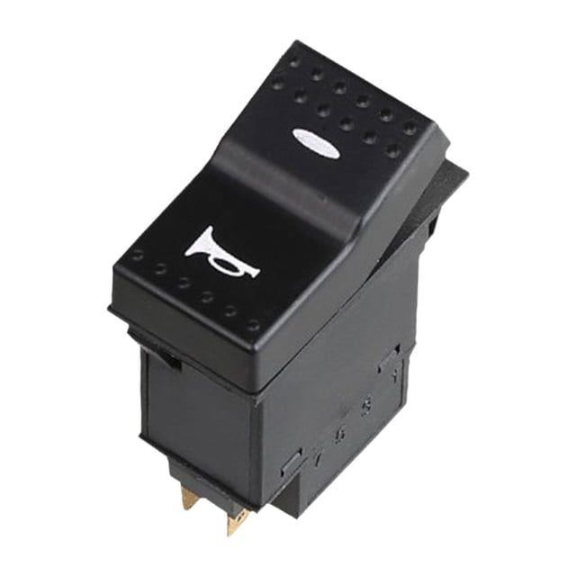 Interruptor de botón para camión de 24 V, profesional, fácil instalación, accesorios prácticos, piezas de reparación, repuesto de alto rendimiento Interruptor de trompeta