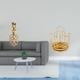 thumbnail image 2 of Figura decorativa de resina dorada para mesa, ideal para oficina, dormitorio, sala de estar, armario o chimenea. Soporte giratorio para tazas. Organiz, 2 of 8