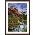 thumbnail image 2 of Art.com Virgin River Morning View, Zion National Park, Utah Photographic Print by Vincent James, Brown Frame Wall Art, 32" x 44", 2 of 4