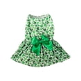 thumbnail image 2 of St. Patrick's Day Dog Cat Dress Green Tutu Skirt Costume Outfit for Small Medium Pets, Breathable Mesh Party Apparel for Holiday Photo Celebration, 2 of 6