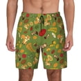 thumbnail image 3 of Uemuo Squirrel And Fox In The Forest Pattern Mens Swim Trunks Quick Dry Board Shorts with Mesh Lining, Stretch Beach Shorts Quick Dry No-Chafing Board Shorts-XX-Large, 3 of 9