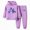 A2-Purple, variant on Girls Fall Winter Set Cute Cartoon Print Long Sleeved Hoodie Pants Casual Two Piece Set 6-24 Months 2T 3T 4T 5T 6T Children Pink,3-4 Years