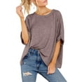 thumbnail image 3 of UVN Oversized T Shirt for Women Summer Casual Short Sleeve Tee Ladies Loose Crewneck Tops, 3 of 8