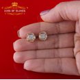thumbnail image 2 of King of Bling's Women's Stud In 925 Yellow Sterling Silver 0.15ct Diamond Stud Men's Earrings, 2 of 12