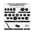 thumbnail image 4 of 23 Pzs Extractor De Rodamientos Hidraulico Herramientas Kit Belug Rojo, 4 of 5