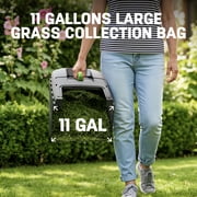 Steelite 17 Cordless Lawn Mower, 2x21V Battery Powered Walk-Behind Push Mowers,Electric Lawn Mowers with Brushless Motor, 2-in-1 Mulching & Bagging,6 Heights Adjustment, 2*4.0Ah Battery Included