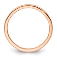 thumbnail image 2 of 10K Rose Gold 1.2mm Half Round Polished Stackable Band Size 7.5, 2 of 6