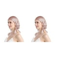 thumbnail image 1 of Guardoinrt Sleep Aid Silk Cap - Say Goodbye To Tossing And Turning for At Night Comfortable Silk Night Sleep Cap Cold Prevention Meat pink One size fits all 2Set, 1 of 6