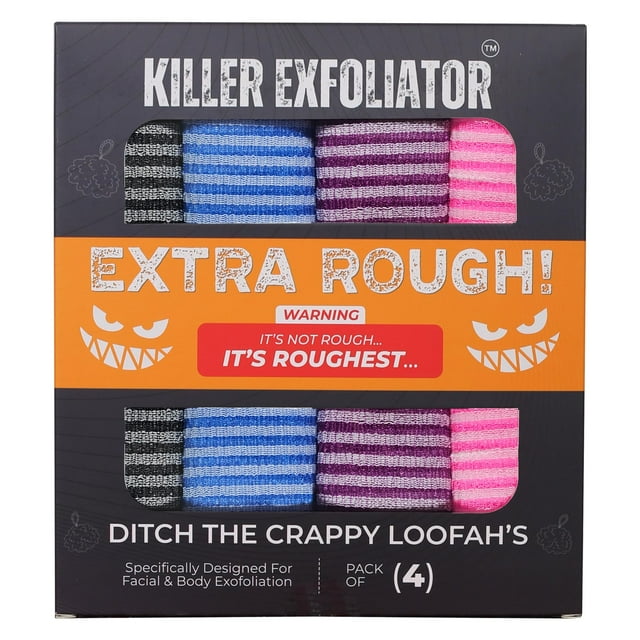 Exfoliante corporal Killer Exfoliator Premium, paquete de 4