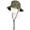 thumbnail image 6 of Wide Brim Hiking Fishing Safari Boonie Bucket Hats 100% Cotton UV Sun Protection For Men Women Outdoor Activities L/XL Green Digital, 6 of 7