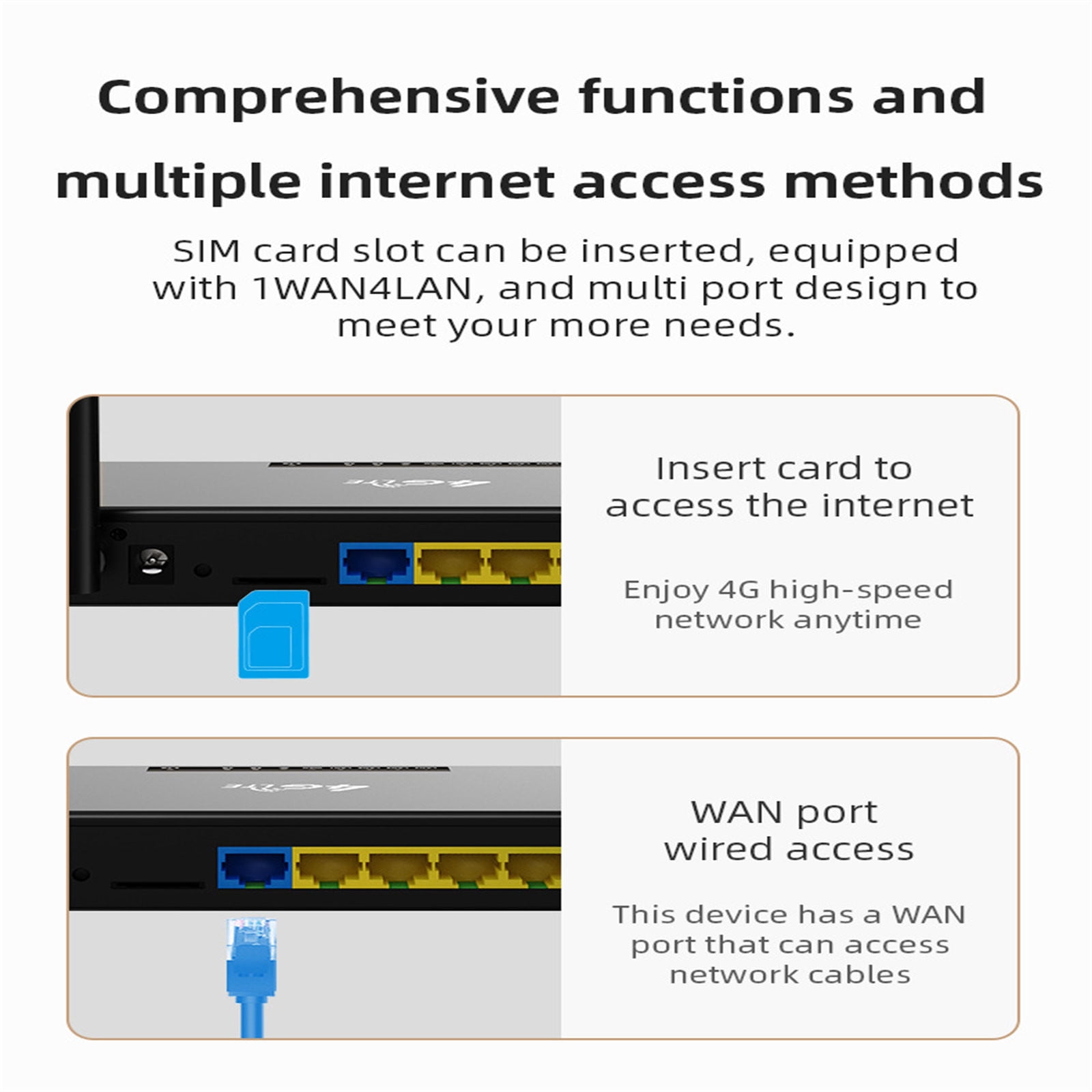 Xecvkr Free WiFi Router Unlimited Satellite Internet High Speed 500mbps 5G Wide Coverage Easy Setup Plug Play Support Phone Laptop Smart Household Solution 1 Piece