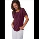 thumbnail image 1 of Túnica de Punto con Escote Redondo y Aberturas para Mujer, Color Vino Tinto XXL, 1 of 8