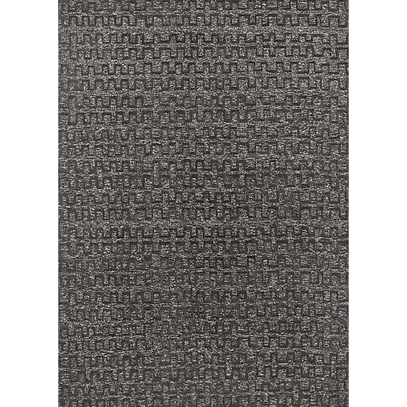 Ahgly Company Machine Washable Indoor Rectangle Industrial Modern Grey Gray Area Rugs, 2' x 5'