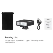 Ulanzi F12 Mini Camera Flash Speedlite – Portable Standard Hot Shoe Mount for DSLR Cameras