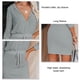 thumbnail image 4 of Vestido con capucha para mujer,Sudadera con capucha de manga larga Vestido de manga larga Vestido con cuello en V con capucha Rendimiento lleno de energía, 4 of 5