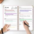 thumbnail image 6 of Bxaolu 2027 Appointment Book - July 2026 - June 2027,Academic Calendar with Weekly ＆ Monthly, 8.5'' x 15.8'', A5, 2027 Daily Planner Schedule Book with Tabs with Tabs, Hard Cover (Light Blue), 6 of 9