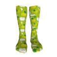 thumbnail image 5 of Yiaed Green Apple Print Great elasticity Adult Stockings Sports socks for Men and Women-One Size, 5 of 8