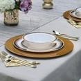thumbnail image 6 of Exquisite Cream/Gold Radial Wedding & Party Dinnerware Disposable Plastic Plates 10.25" 40 Pack, 6 of 8