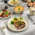 thumbnail image 5 of Onader 12 Piece Stoneware Dinnerware Sets, Plates and Bowls Dish Set for 4, Speckled Kitchen Dining Plates and Bowls, Dishwasher & Microwave Safe - Khaki, 5 of 9