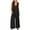Black, variant on ZQGJB Womens Jumpsuits Casual Dressy Jumpers Summer Outfits V Neck Sleeveless Wide Leg One Piece Rompers Long Overalls Pants Fashion Clothes with Pocket Black M