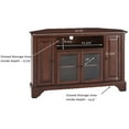 thumbnail image 5 of Pemberly Row 48" Corner TV Stand in Vintage Mahogany, 5 of 6