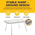 thumbnail image 4 of Spring Floral Table Cloths for 8 Foot Rectangle Tables, Pink Flowers Black White Plaid Pastoral Patio Waterproof Elastic Fitted Tablecloths, Washable Rectangular Table Cover for Camping, 4 of 8